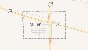 Miller, Nebraska map