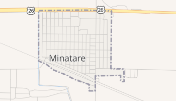 Minatare, Nebraska map