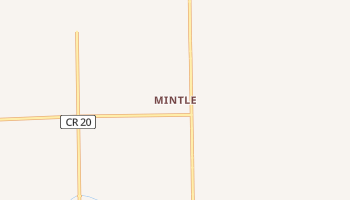Mintle, Nebraska map