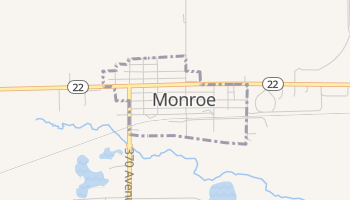 Monroe, Nebraska map