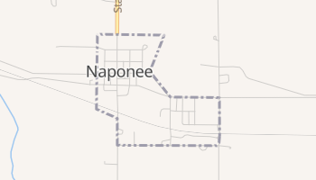 Naponee, Nebraska map