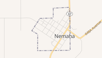 Nemaha, Nebraska map