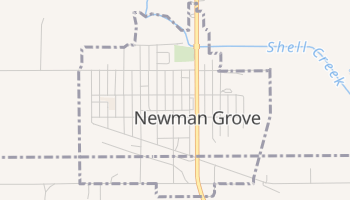 Newman Grove, Nebraska map