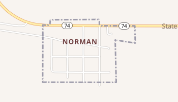 Norman, Nebraska map