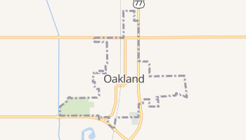 Oakland, Nebraska map