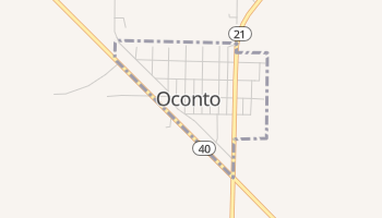 Oconto, Nebraska map