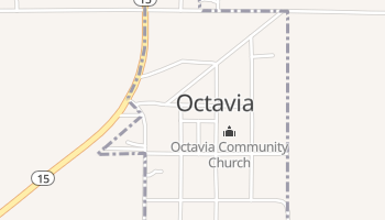 Octavia, Nebraska map