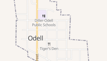 Odell, Nebraska map