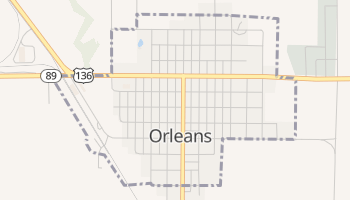 Orleans, Nebraska map