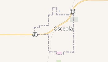 Osceola, Nebraska map