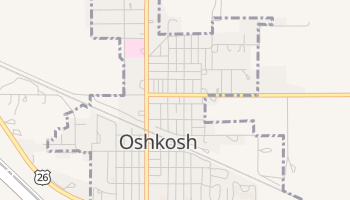 Oshkosh, Nebraska map