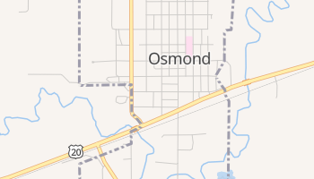 Osmond, Nebraska map