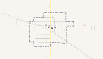 Page, Nebraska map