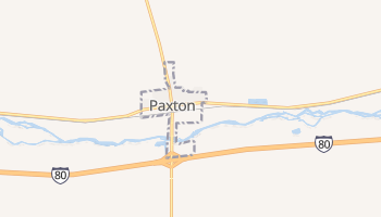 Paxton, Nebraska map