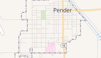 Pender, Nebraska map