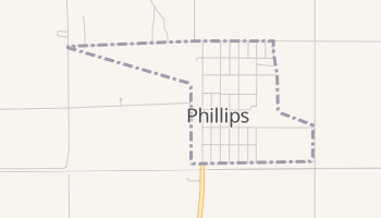 Phillips, Nebraska map