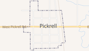 Pickrell, Nebraska map