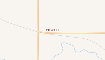 Powell, Nebraska map