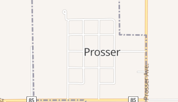 Prosser, Nebraska map
