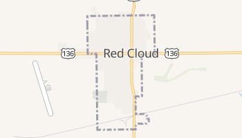Red Cloud, Nebraska map