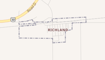 Richland, Nebraska map