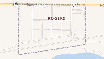 Rogers, Nebraska map
