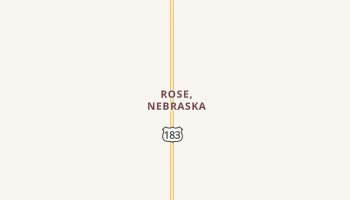 Rose, Nebraska map