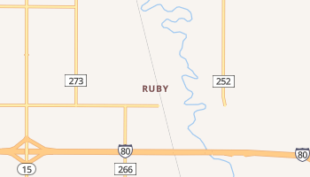 Ruby, Nebraska map