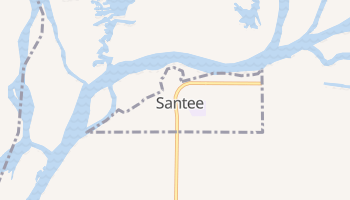 Santee, Nebraska map