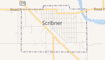 Scribner, Nebraska map