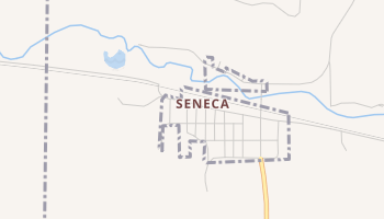Seneca, Nebraska map