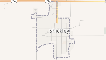 Shickley, Nebraska map