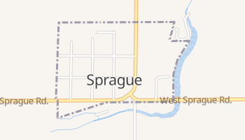 Sprague, Nebraska map