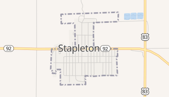 Stapleton, Nebraska map