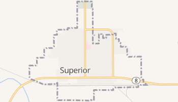 Superior, Nebraska map