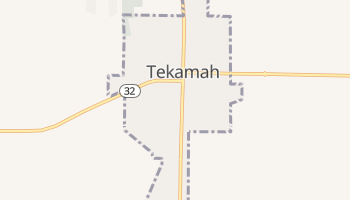 Tekamah, Nebraska map