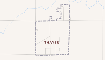 Thayer, Nebraska map