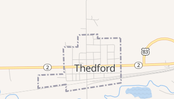 Thedford, Nebraska map