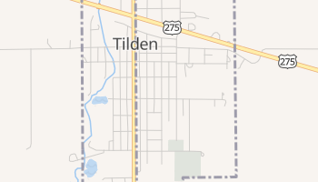 Tilden, Nebraska map