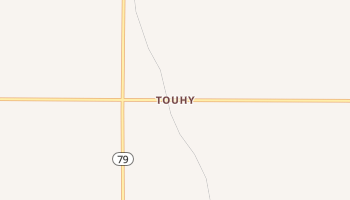 Touhy, Nebraska map