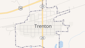 Trenton, Nebraska map