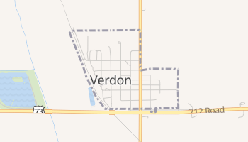Verdon, Nebraska map