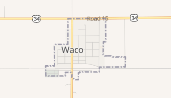 Waco, Nebraska map