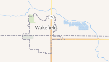Wakefield, Nebraska map