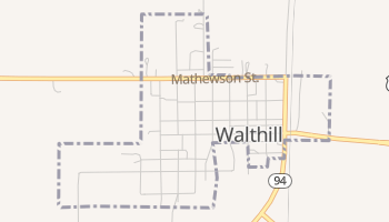 Walthill, Nebraska map