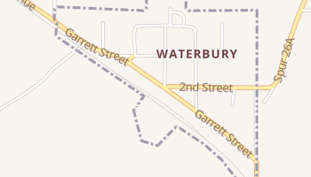 Waterbury, Nebraska map