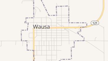 Wausa, Nebraska map