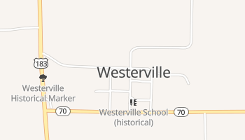 Westerville, Nebraska map