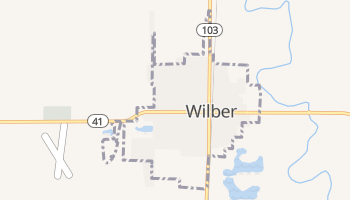 Wilber, Nebraska map