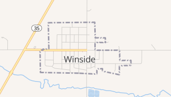 Winside, Nebraska map